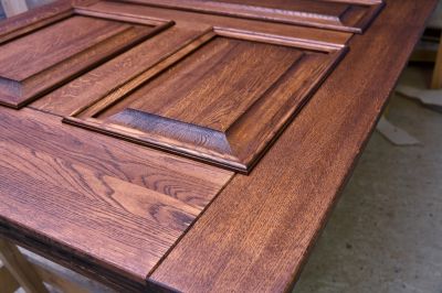 Highlight Wood Grain with Door Staining!